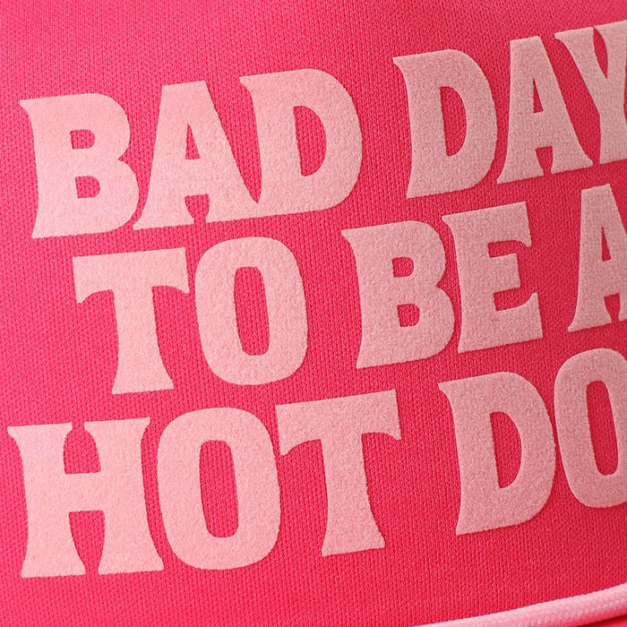 Bad Day to be a Hot Dog - Pink Check