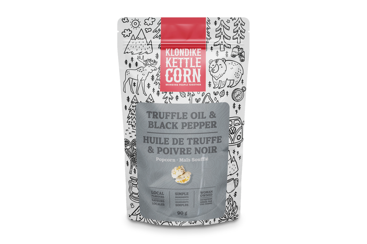 Klondike Kettle Corn - Truffle Oil & Cracked Black Pepper Popcorn