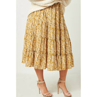 Botanical Tiered Skirt - Plus