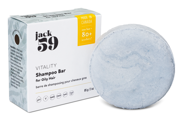 Jack59 Vitality Shampoo Bar -Peppermint & Rosemary