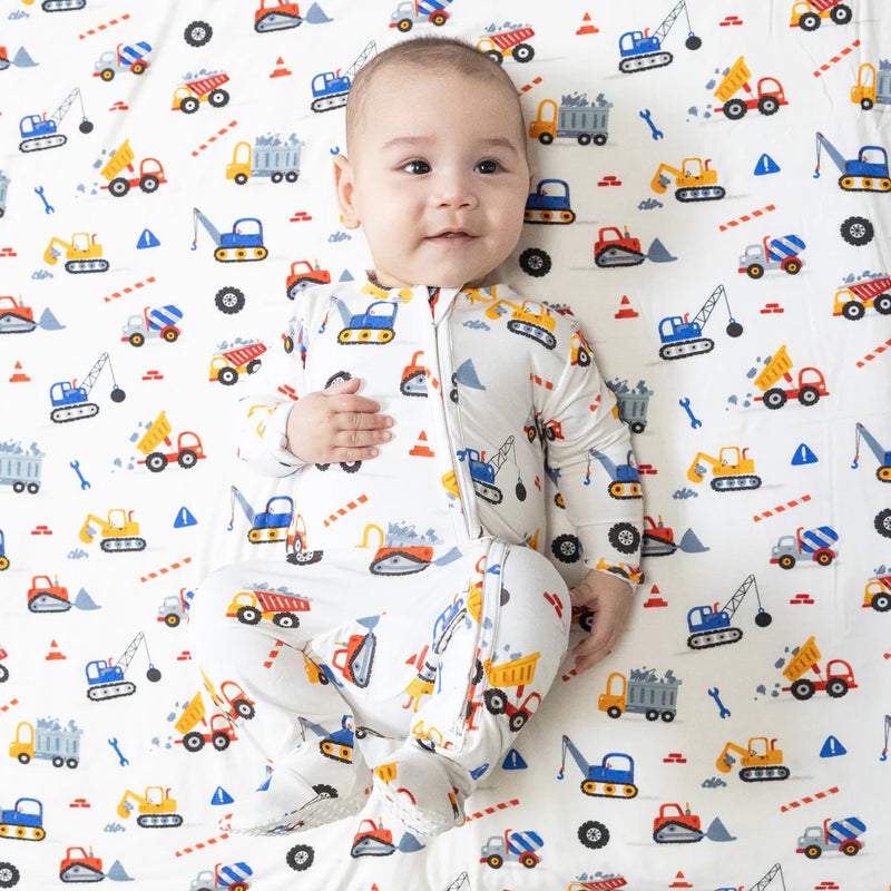 Angel Dear 2 Way Zipper Footie - Crayon Construction