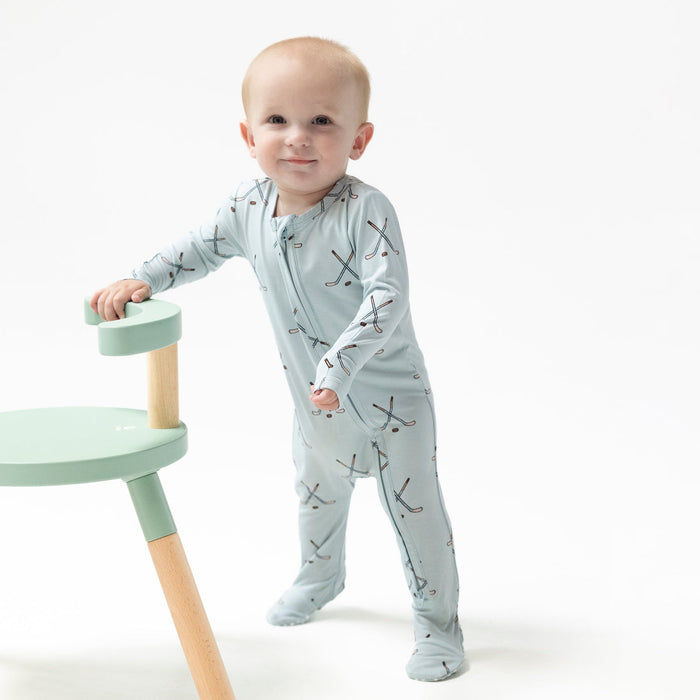 Angel Dear 2 Way zipper Footie-Hockey