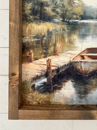 Ashwood Designs - Serene Boat Sign: Dark Walnut / 9x11