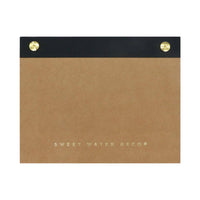 Sweet Water Decor - *NEW* Small Gold Rivet Basic Notepad - Stationery & Decor