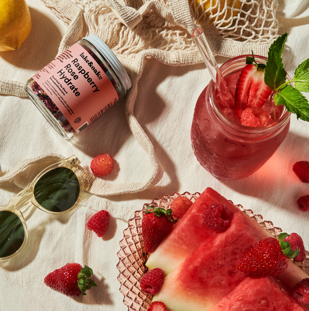 Lake & Oak Tea Co. - Raspberry Rose Hydrate