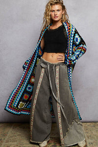 The Mabel Crochet Cardigan - Black