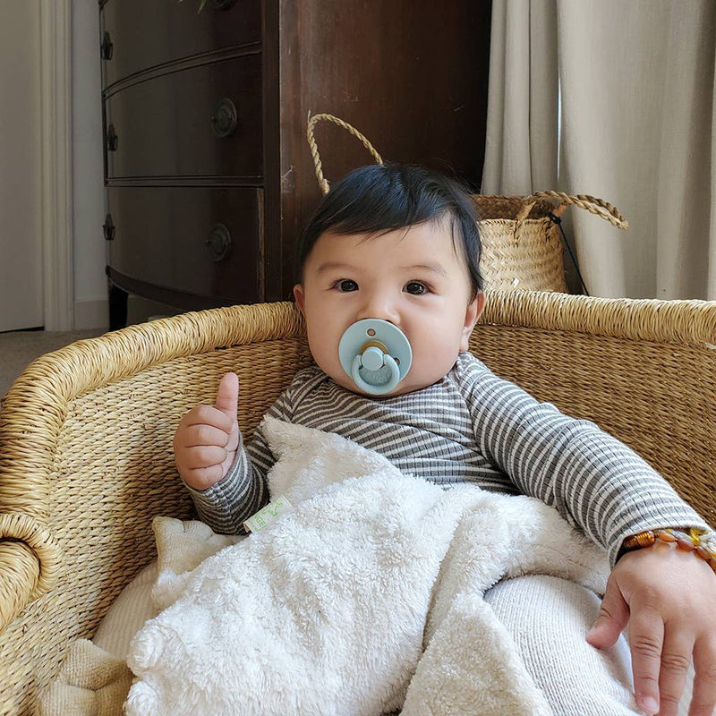 Itzy Ritzy Canada - *New Size* Itzy Soother™ Natural Rubber Paci Sets: Coconut + Toast 6-18 M