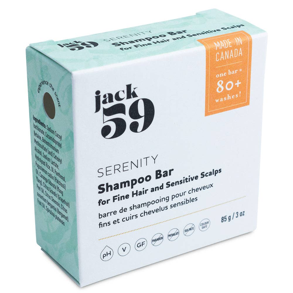 Jack59 Serenity Shampoo Bar - Patchouli & Bergamot