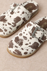 Josephine Clog - Cowprint