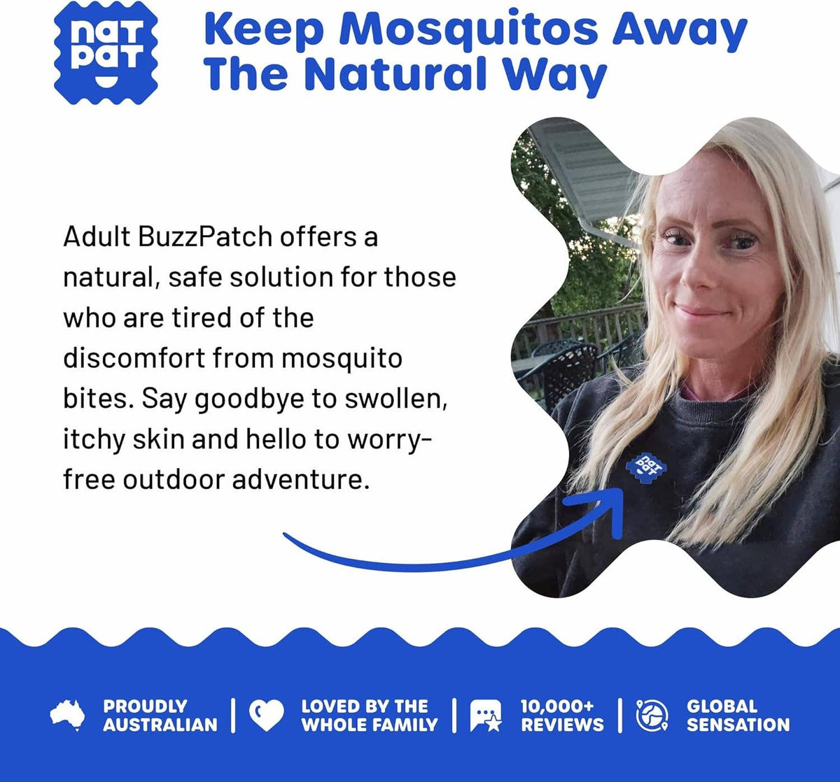 NATPAT Buzz Patch - Mosquito Repellent - Adult