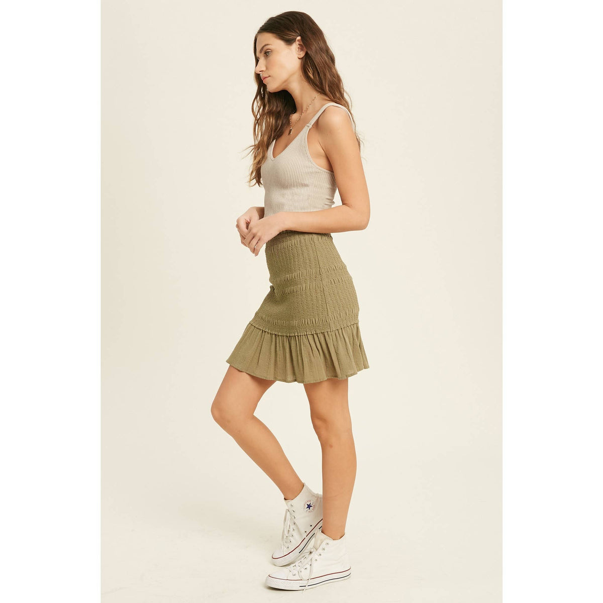 Ribbed Bralette - Champagne