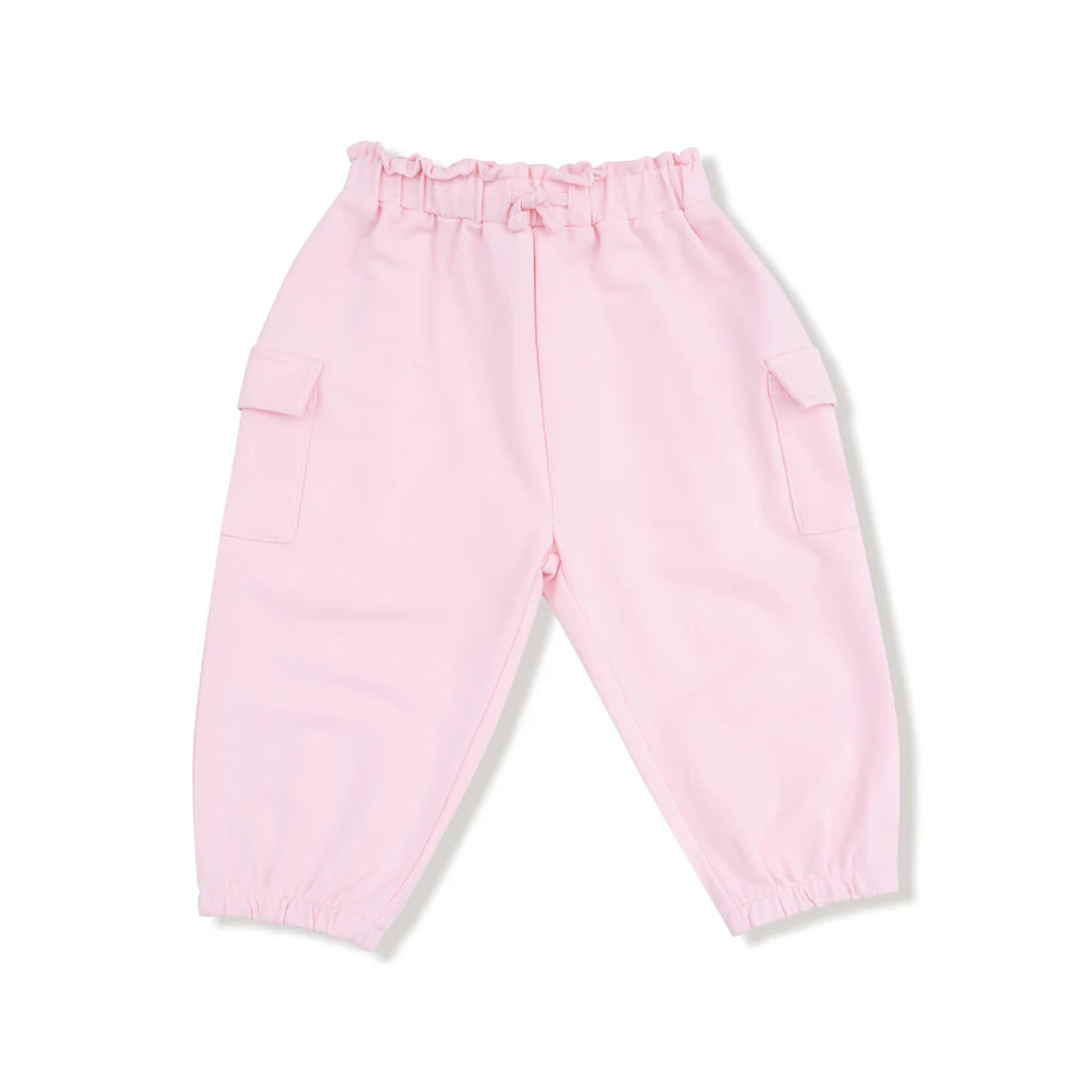 Angel Dear French Terry Cargo Pants - Pink