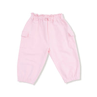 Angel Dear French Terry Cargo Pants - Pink