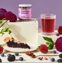 Lake & Oak Tea Co. - Superberry Immunity - Wholesale: Glass Loose-leaf Jar - 24 Cups