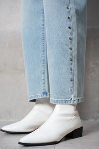 Studded Barrel Leg Jeans