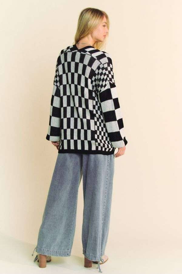 Skater Boy Checked Cardi