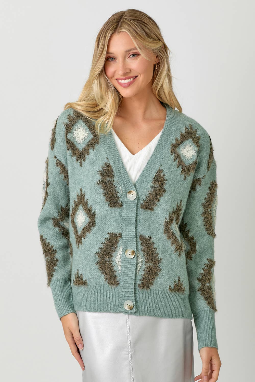 Aztec Cardi - Sage