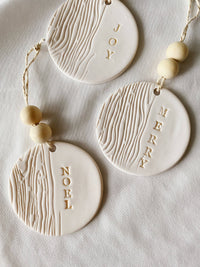 SageClayCo - Hand Made Polymer Clay Tree Ornaments | Set of 3