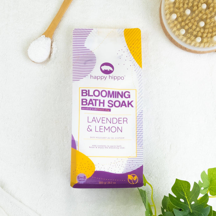 Happy Hippo Bath - Lavender & Lemon - Blooming Bath Soak