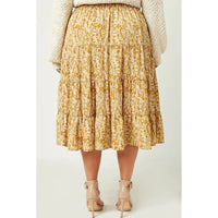 Botanical Tiered Skirt - Plus