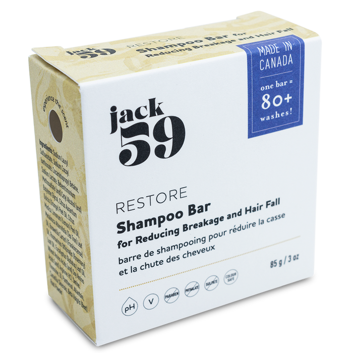Jack59  Restore Shampoo Bar - Green Tea&Essential Oils