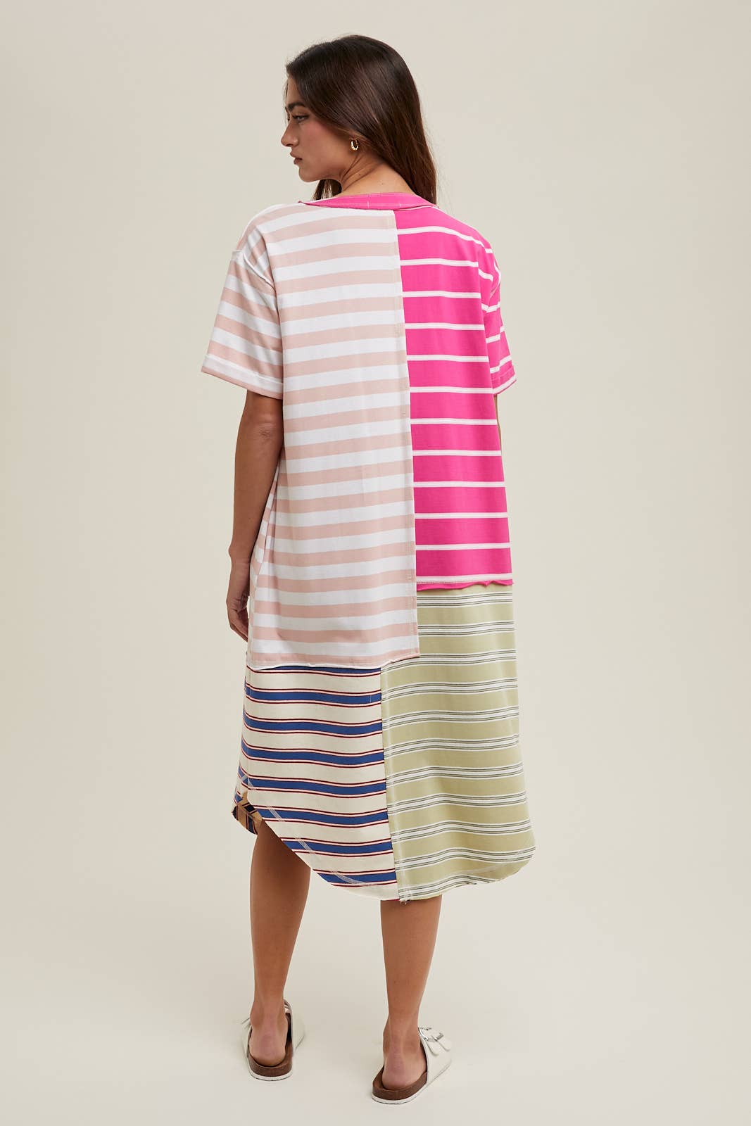Sadie Striped Midi Dress