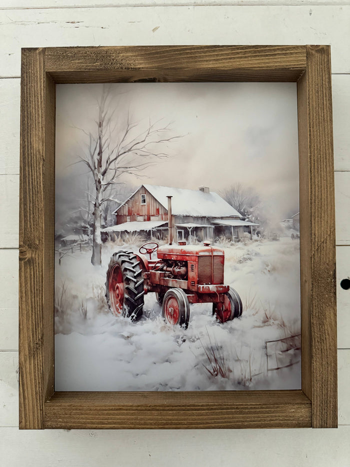 Ashwood Designs - Winter Tractor
: Dark Walnut / 9x11