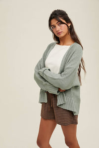 Lightweight Knit Cardi - Mint
