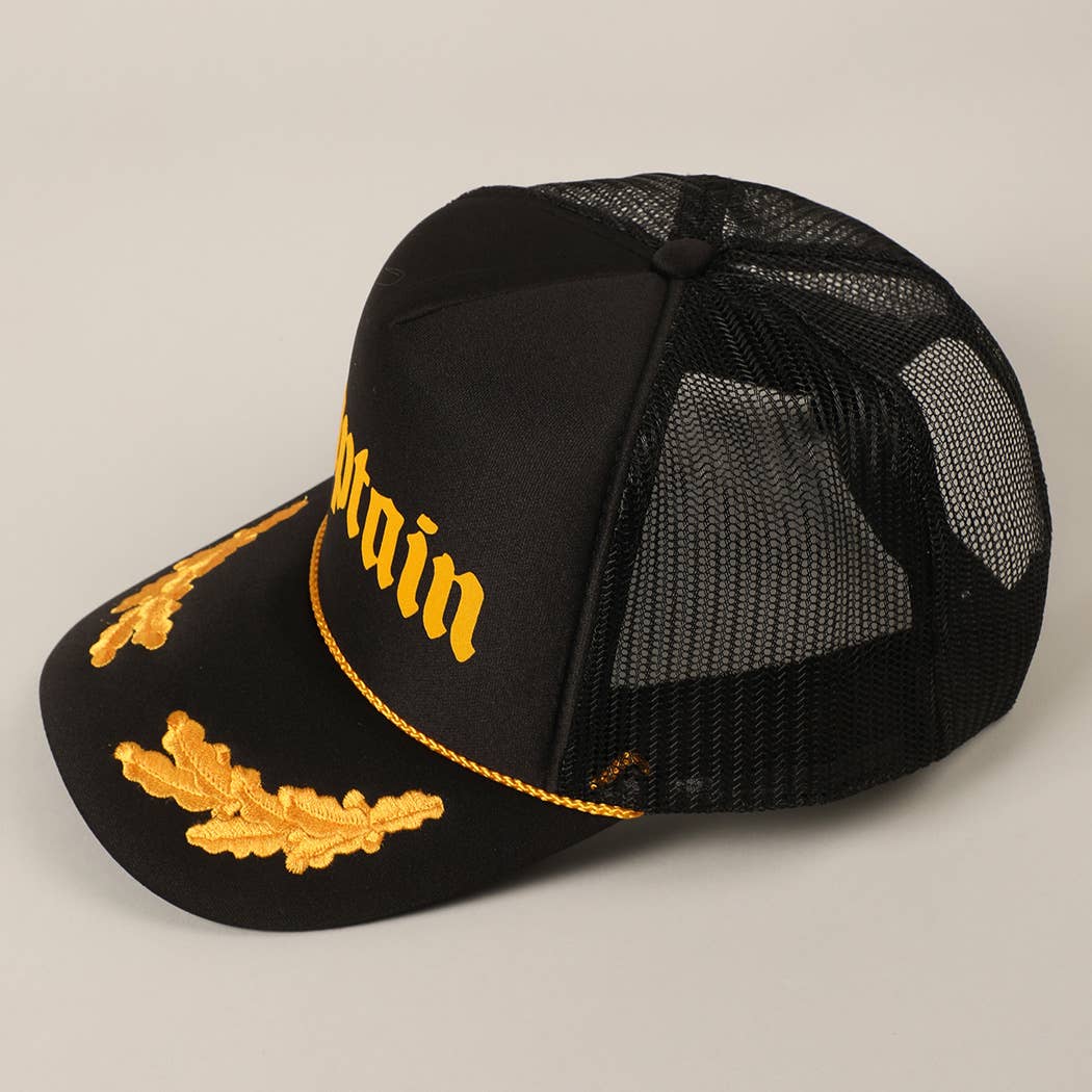 CAPTAIN Foam Mesh Back Trucker Hat