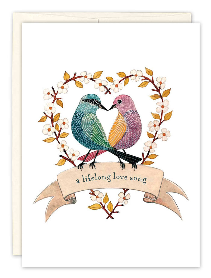 Biely & Shoaf - Two Birds in Heart Wedding Card