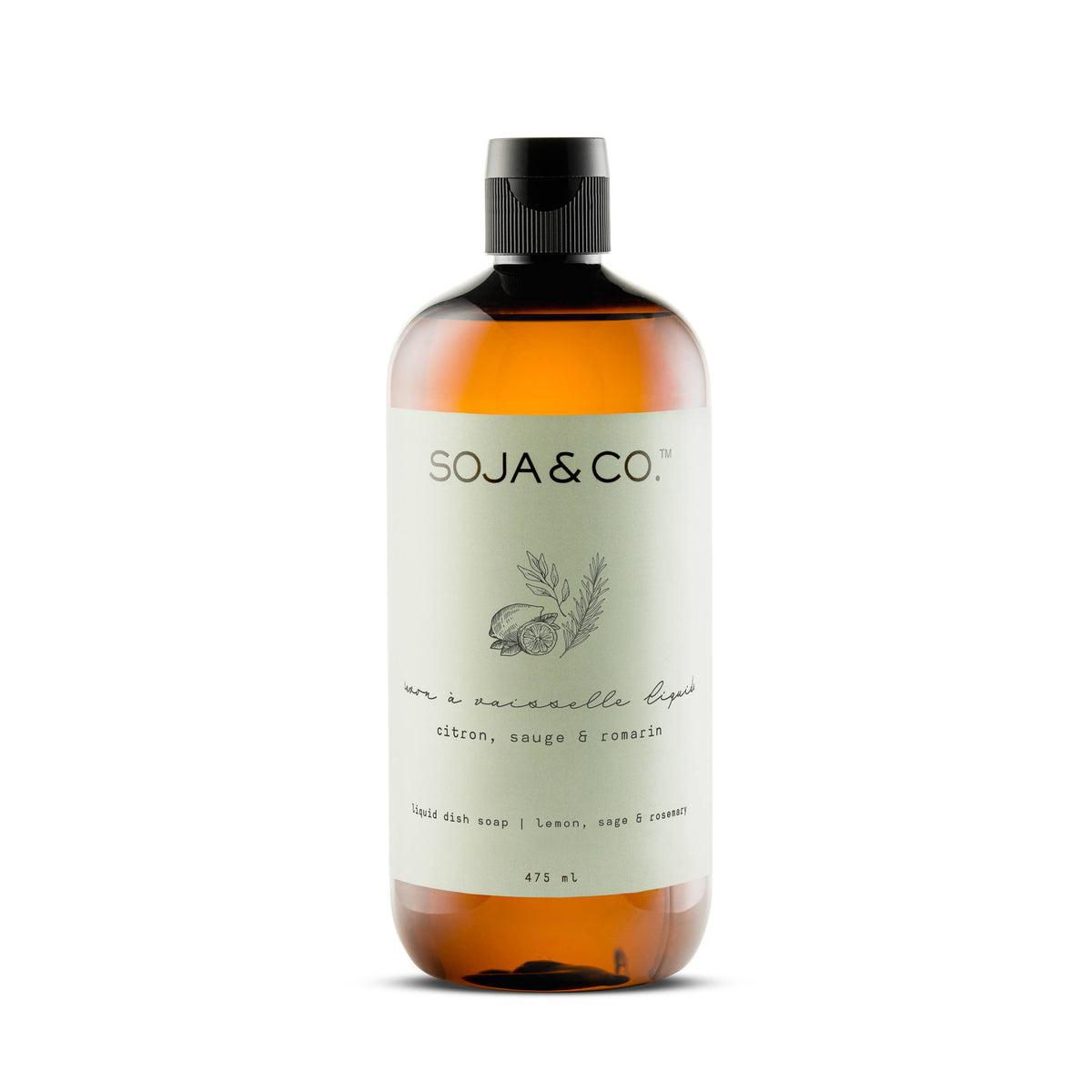 SOJA&CO.® - Liquid Dish Soap | Lemon, Sage & Rosemary
