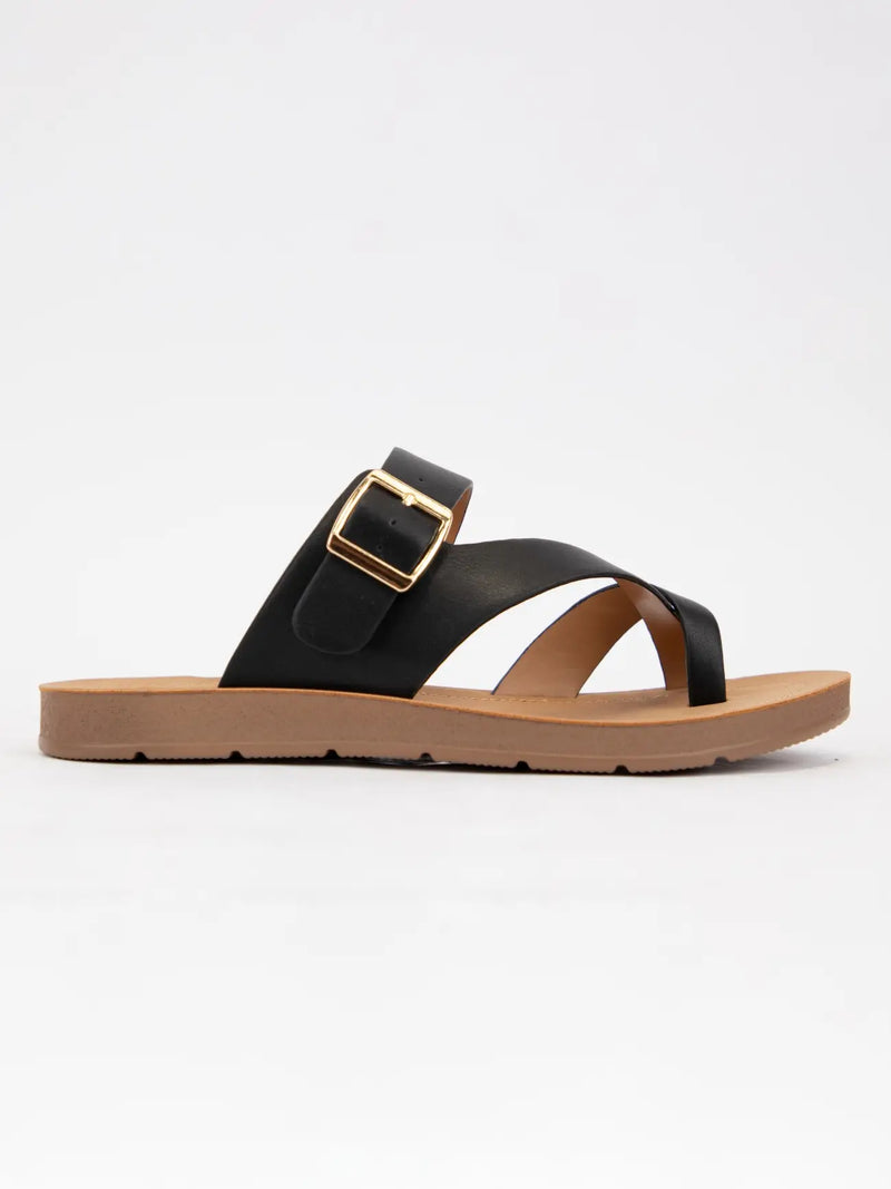 Storm Strappy Sandal - Black