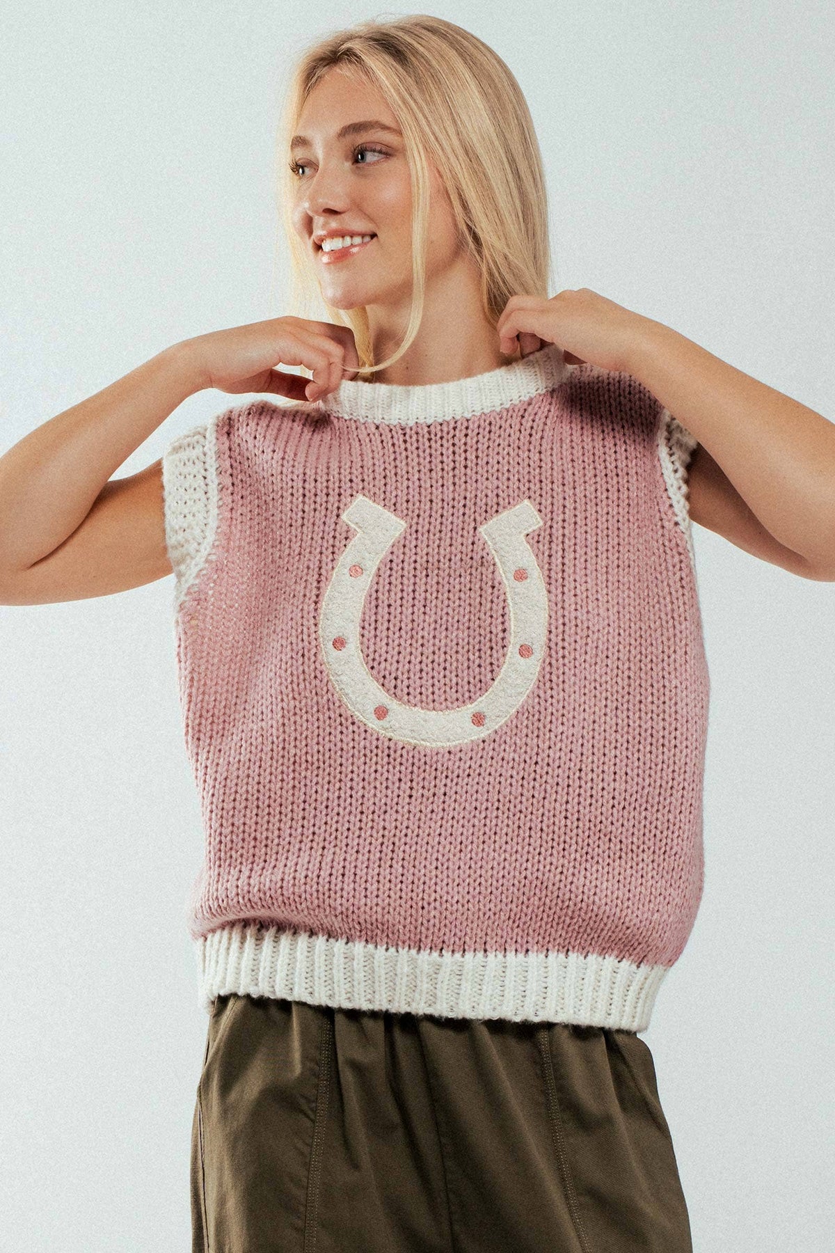 Pink Charm Horseshoe Vest