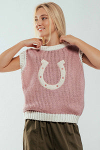 Pink Charm Horseshoe Vest