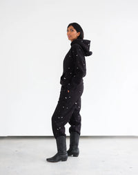 Brunette the Label All Over Horse Core Hoodie - Black / Cream