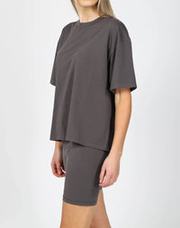 Brunette the Label Boxy Tee, Wash Grey
