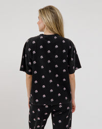 Brunette the Label All Over Flower Boxy Tee