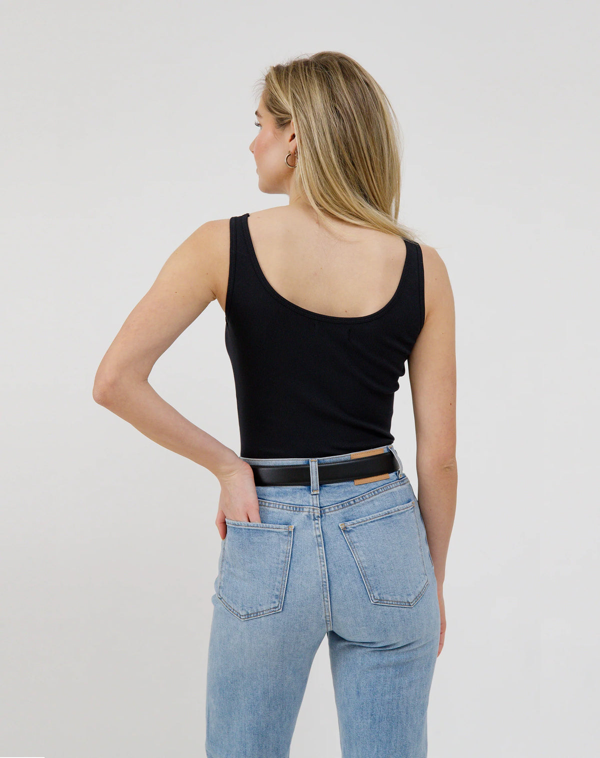 Brunette the Label Tank - Black