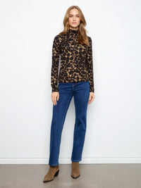 Charlie B - Leopard Long Sleeve Top