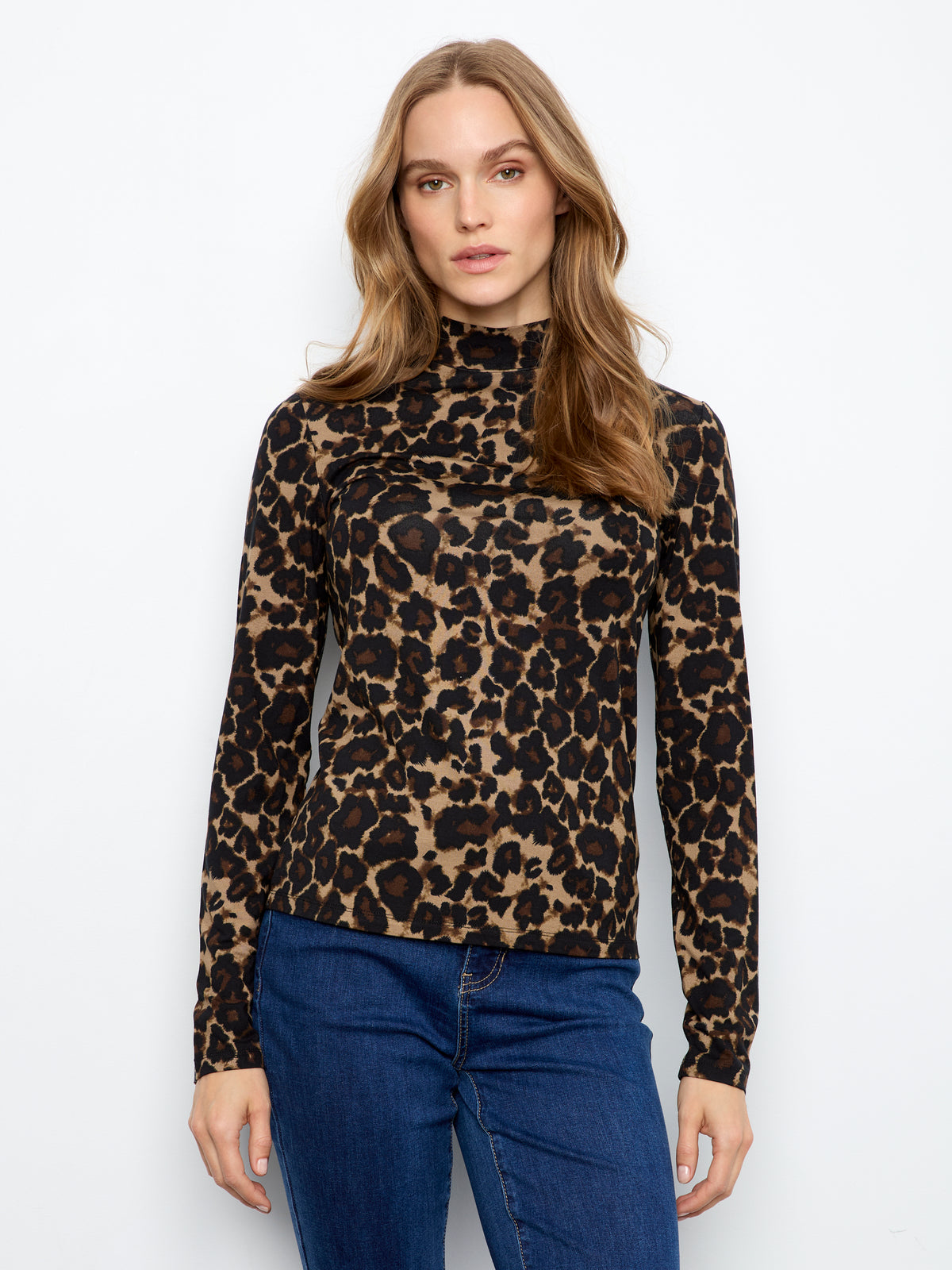 Charlie B - Leopard Long Sleeve Top