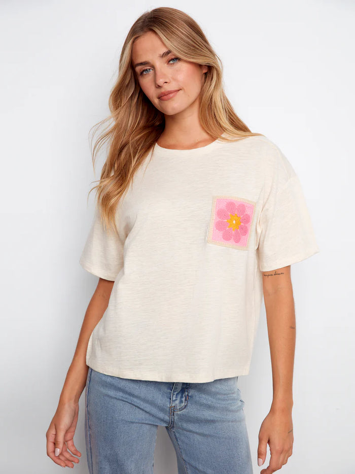 Charlie B Patch Pocket Tee