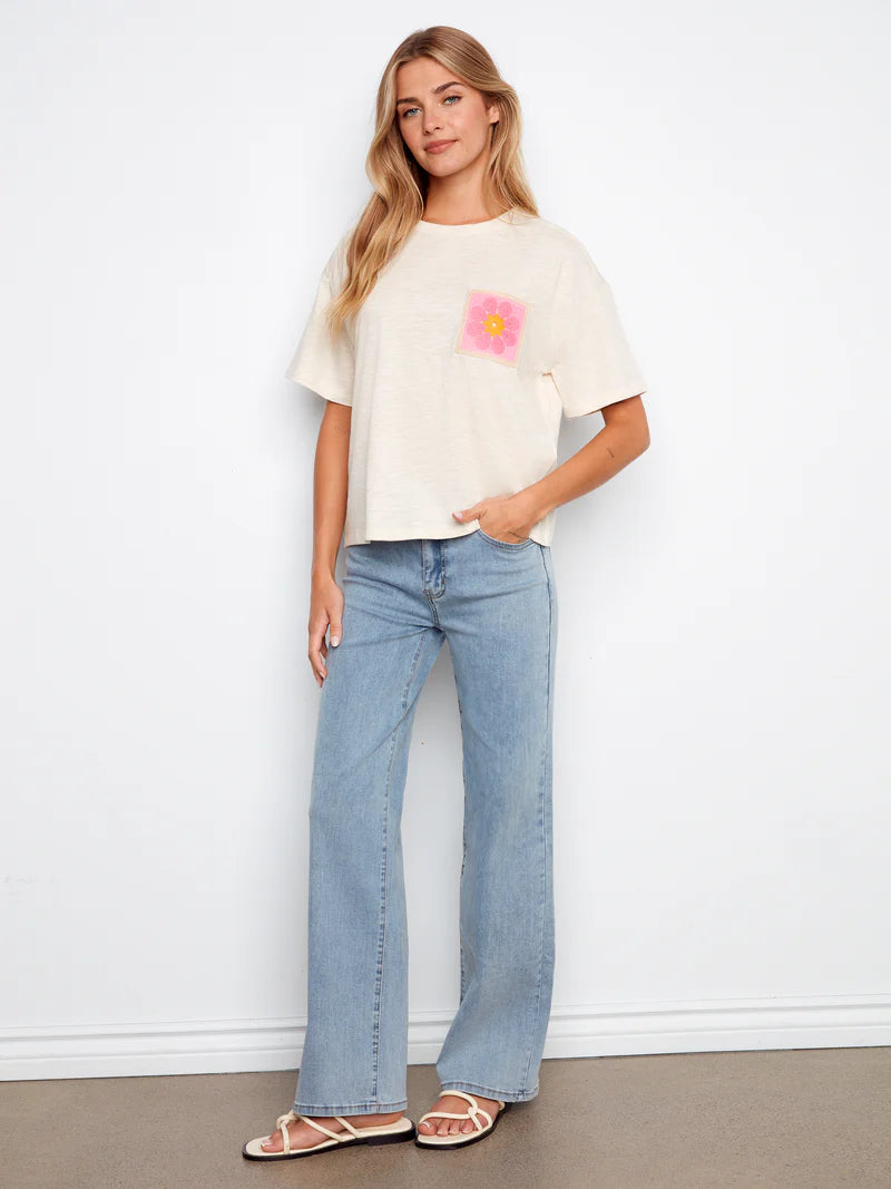 Charlie B Patch Pocket Tee