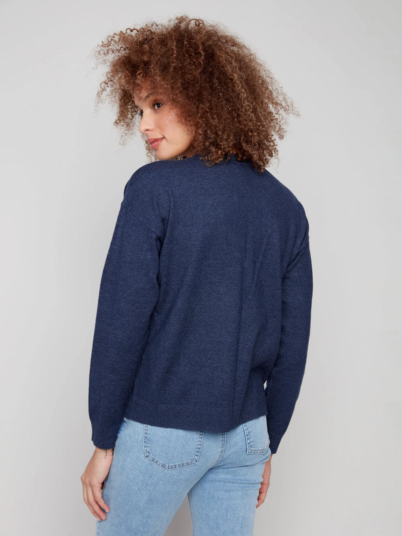 The Paisley Embroidered Crew Sweater