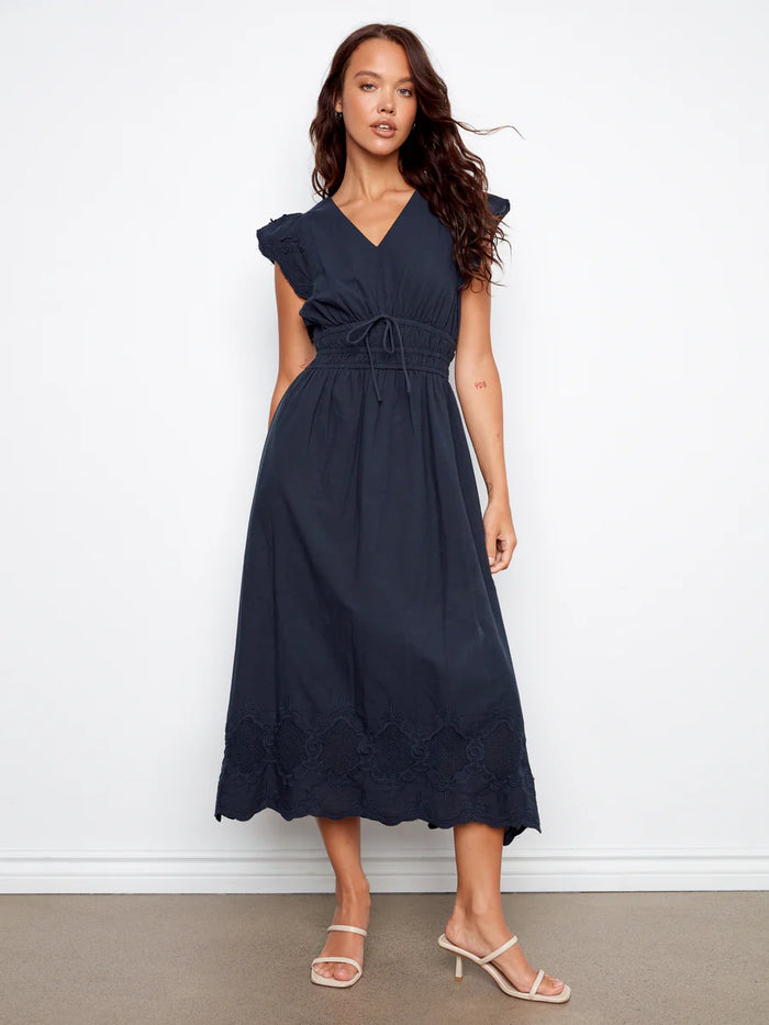 Charlie B Ruffle Sleeve Dress
