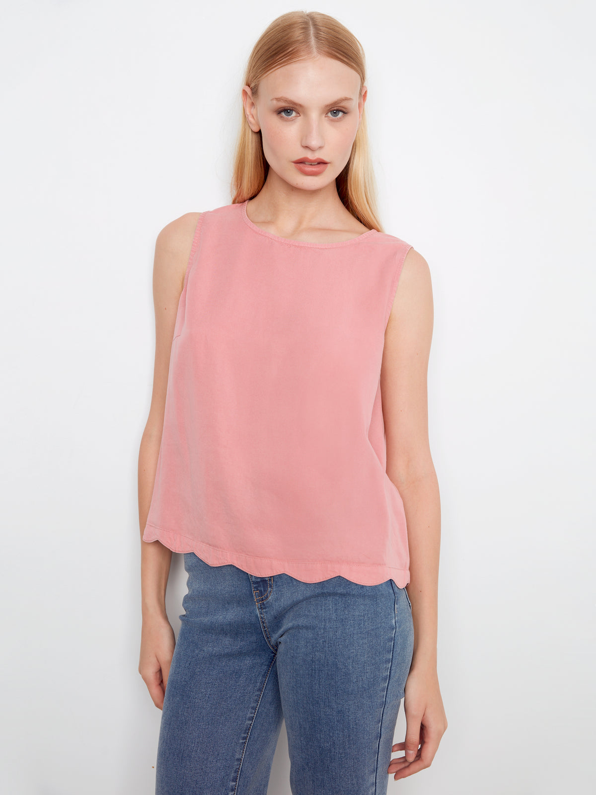 Charlie B Scalloped Top