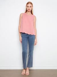 Charlie B Scalloped Top