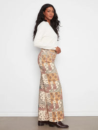 Charlie B Wide Leg Print Pants