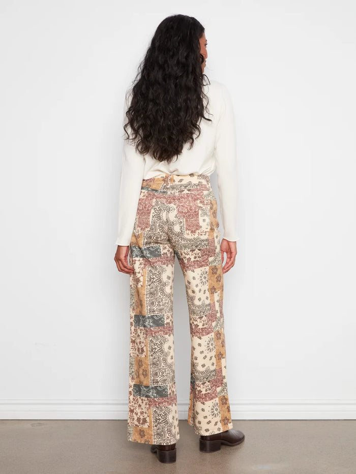 Charlie B Wide Leg Print Pants