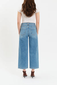 Daze Denim Valley Girl Wide Leg Ankle in Fave