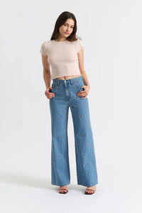 Daze Denim Far Out - High Rise Wide Leg - Fated